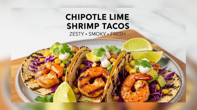 Chipotle Lime Shrimp Tacos | 20-Minute Gourmet Taco Night