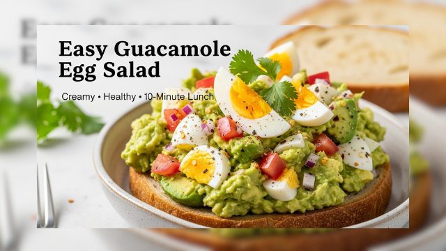 Easy Guacamole Egg Salad | Healthy High-Protein Lunch Recipe
