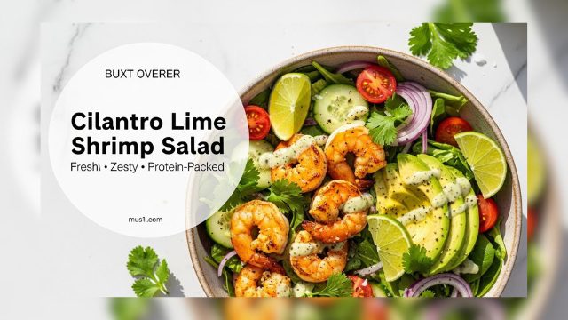 Cilantro Lime Shrimp and Avocado Salad | Healthy & Low Carb