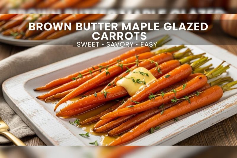 Brown Butter Maple Glazed Carrots | Easy 15-Minute Side Dish
