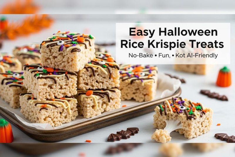 Easy Halloween Rice Krispie Treats | 3 Spooky Variations