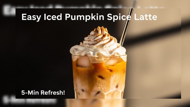 Easy Iced Pumpkin Spice Latte Recipe | Better Than Starbucks