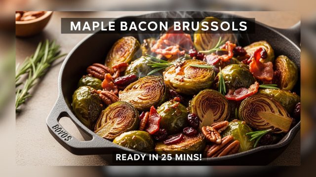 Easy Maple Bacon Brussels Sprouts | 25-Minute Side Dish