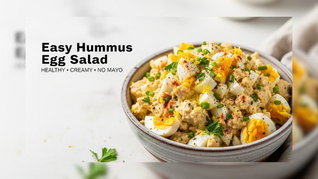 Easy Hummus Egg Salad Recipe | Healthy Mayo-Free Lunch