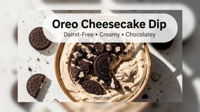 Dairy Free Oreo Cheesecake Dip – Creamy & Cookie Filled