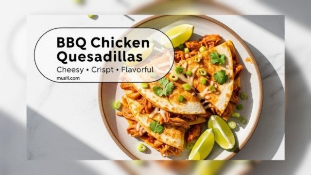 BBQ Chicken Quesadillas – Cheesy & Flavorful