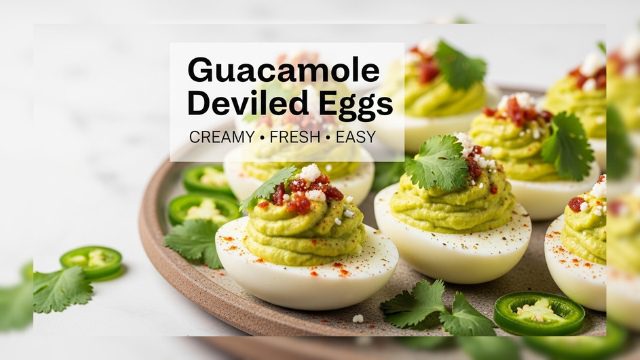 Easy Guacamole Deviled Eggs | Best Healthy Appetizer Recipe