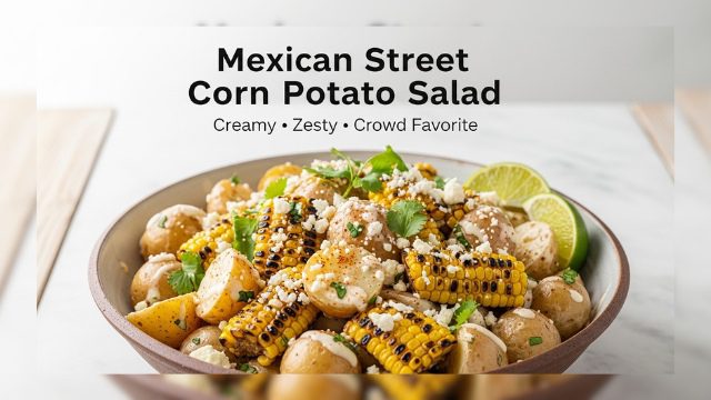 Mexican Street Corn Potato Salad (Elote Style) | Easy Summer Side