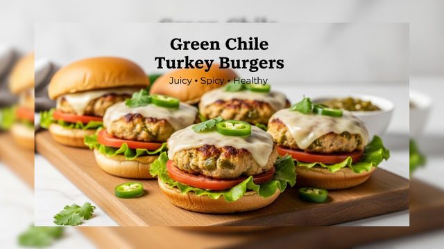 Juicy Green Chile Turkey Burgers | Easy Healthy Grilling Recipe