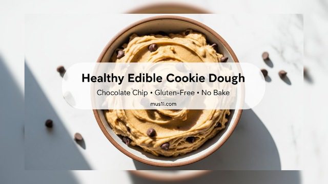 Healthy Edible Chocolate Chip Cookie Dough | Gluten-Free & Vegan