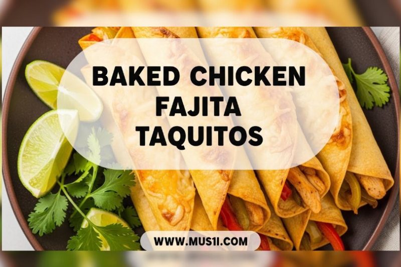 Baked Chicken Fajita Taquitos – Easy Appetizer Recipe