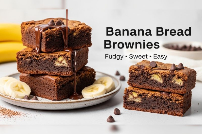 Fudgy Banana Bread Brownies | One-Bowl Recipe