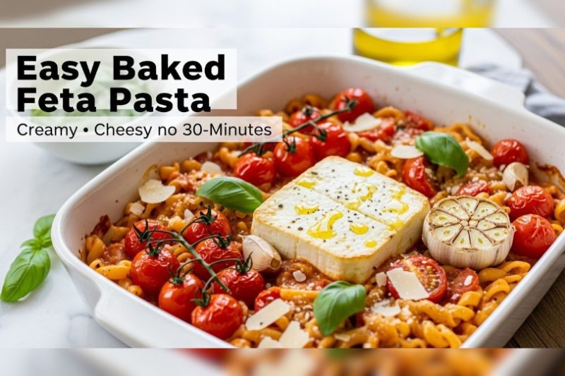 Easy Baked Feta Pasta | The Famous Viral Pasta Recipe