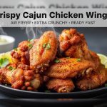 Crispy Baked Cajun Chicken Wings with Avocado Cilantro Lime Sauce