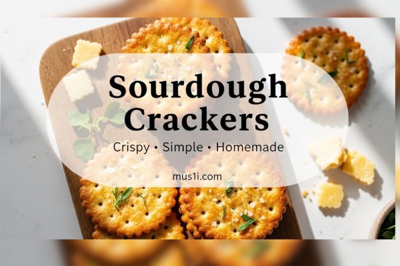 Sourdough Discard Crackers – Crispy & Flavorful Snack