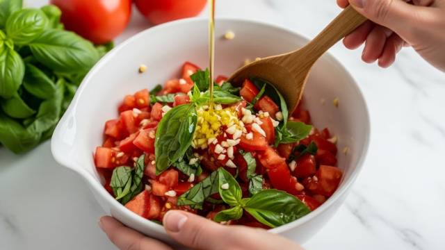 Best Bruschetta Flatbread Pizza Recipe You'll Ever Make 2 Red and Yellow Modern Shocking Moments YouTube Thumbnail 14
