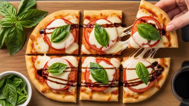 Best Bruschetta Flatbread Pizza Recipe You'll Ever Make 4 Red and Yellow Modern Shocking Moments YouTube Thumbnail 16