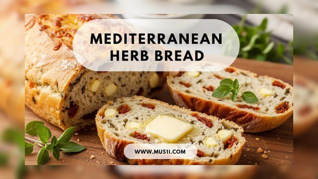 Mediterranean Cheesy Herb Quick Bread – Mediterranean Diet Recipe