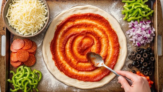 Homemade Pizza Delicious Easy Recipe 3 Red and Yellow Modern Shocking Moments YouTube Thumbnail 56