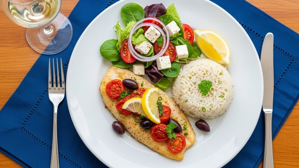 Easy Mediterranean Baked Fish - Mediterranean Diet Recipe 4 Whisk 1bc5df279d9e7dc80f741f012ae4aa35dr