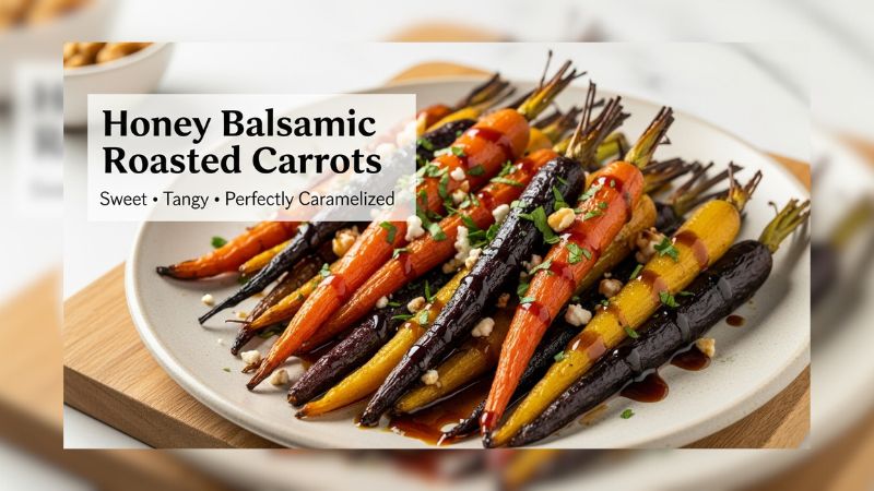 Easy Honey Balsamic Roasted Carrots – Perfectly Caramelized