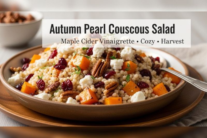Autumn Pearl Couscous Salad with Maple Cider Vinaigrette
