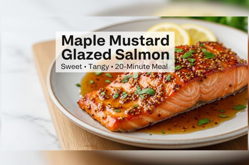 Easy Maple Mustard Glazed Salmon – Ready in 20 Minutes