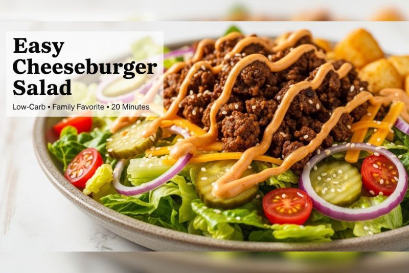 Easy Cheeseburger Salad – All the Flavor, None of the Bun