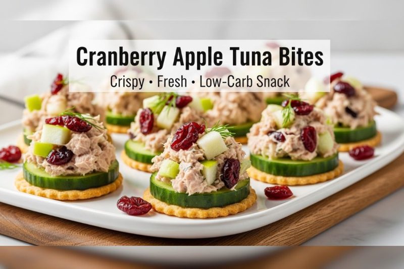 Cranberry Apple Tuna Salad Bites – Fresh & Healthy Snack