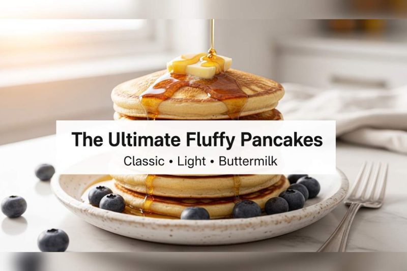 Best Fluffy Pancake Recipe (Buttermilk & Classic)