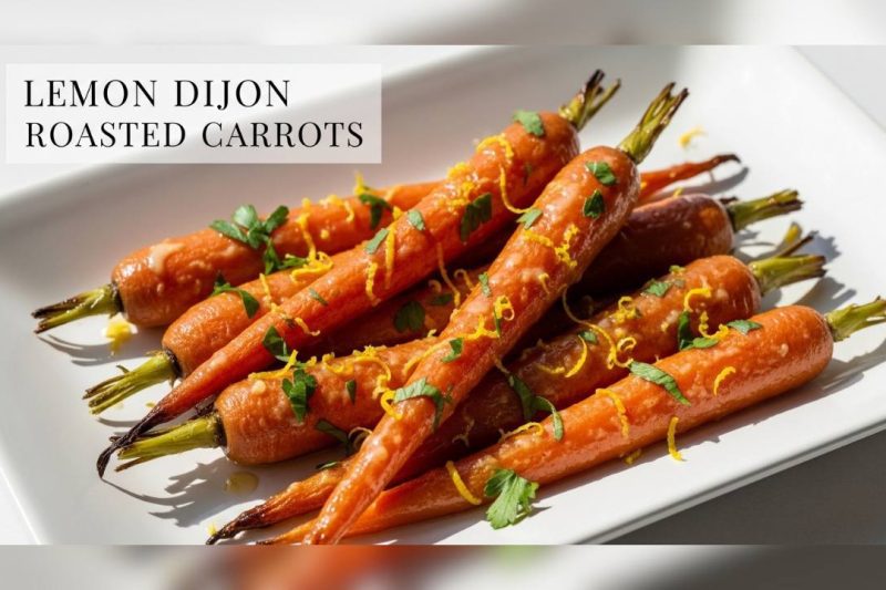 Lemon Dijon Roasted Carrots (Sweet, Tangy, and Perfectly Caramelized)