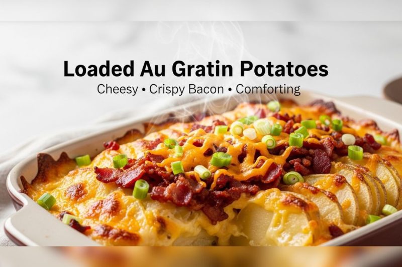 Cheesy Loaded Au Gratin Potatoes – The Ultimate Comfort Side