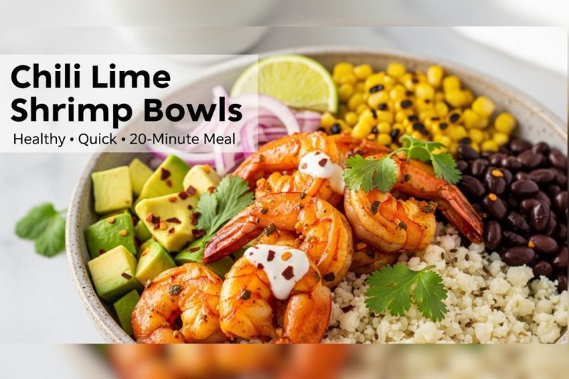 Easy Chili Lime Shrimp Bowls – Fresh, Spicy & 15-Minute Meal