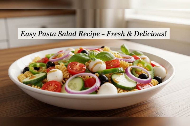 Easy Pasta Salad Recipe – Fresh, Colorful & Delicious