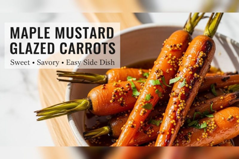 Easy Maple Mustard Glazed Carrots – Healthy & Vibrant Side