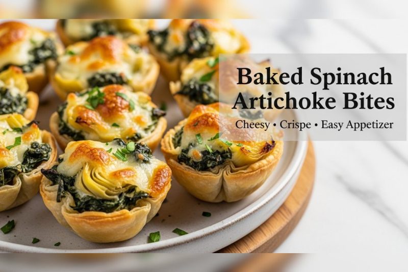 Baked Spinach Artichoke Bites – Easy 20-Minute Party Appetizer