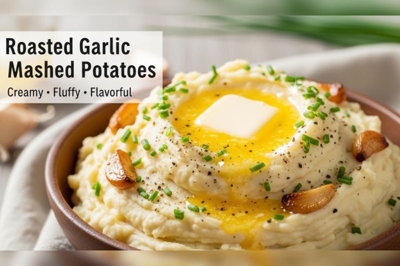 Creamy Roasted Garlic Mashed Potatoes – Silky & Flavorful