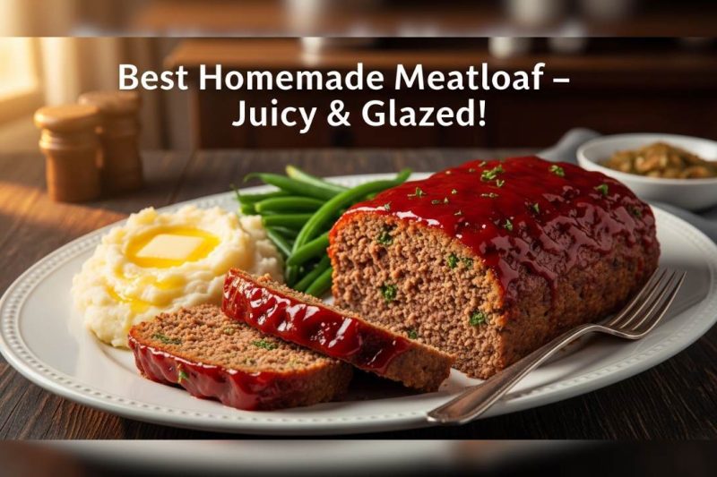 Best Homemade Meatloaf Recipe – Juicy, Tender & Glazed
