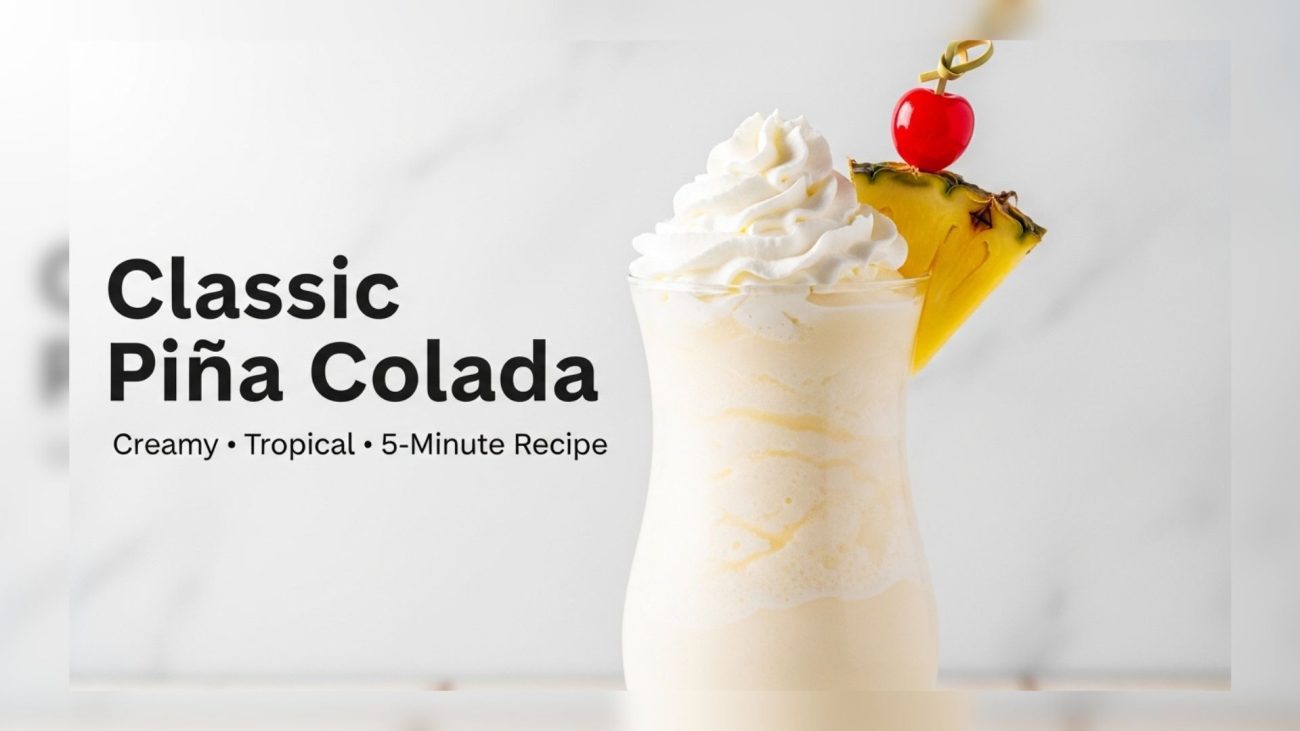 The Best Pina Colada Recipe (Frozen Tropical Cocktail)