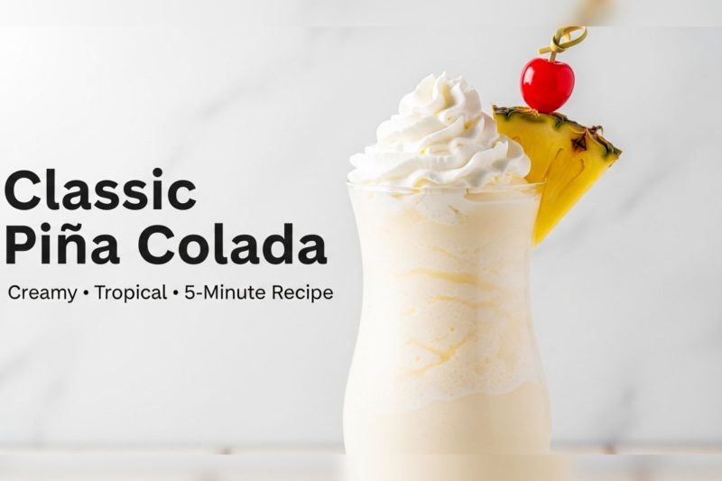 The Best Pina Colada Recipe (Frozen Tropical Cocktail)