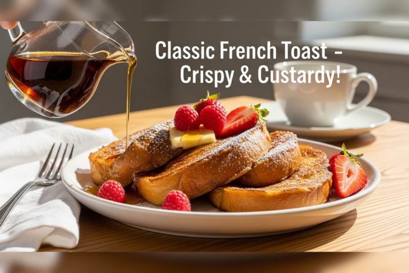 Classic French Toast Recipe – Crispy, Custardy & Perfectly Golden