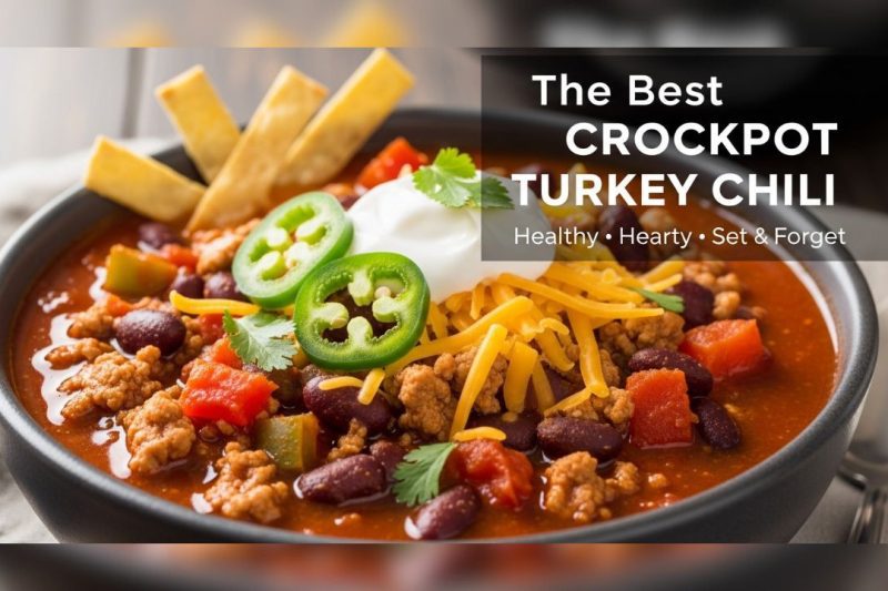 The Best Crockpot Turkey Chili – Healthy & Hearty