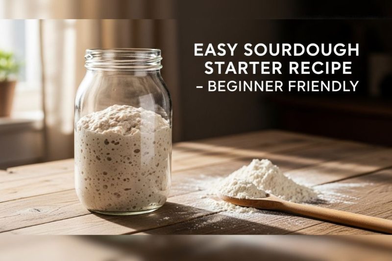 Easy Sourdough Starter Recipe – Beginner Guide (No Yeast)