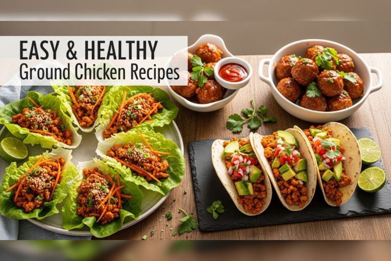 Easy Ground Chicken Recipes (Healthy, Quick & Family-Friendly Ideas)