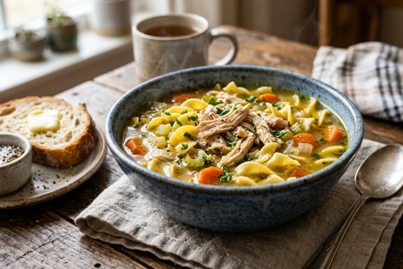 Chicken Noodle Soup Recipe – Cozy, Comforting & Easy Homemade Soup