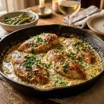 Cheesy Shell Pasta with Juicy Steak Tips – Creamy, Hearty & Easy Dinner