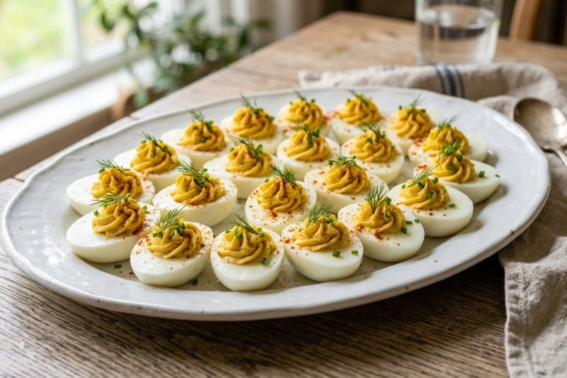 Deviled Eggs Recipe – Creamy, Classic & Perfect Party Appetizer 🥚✨