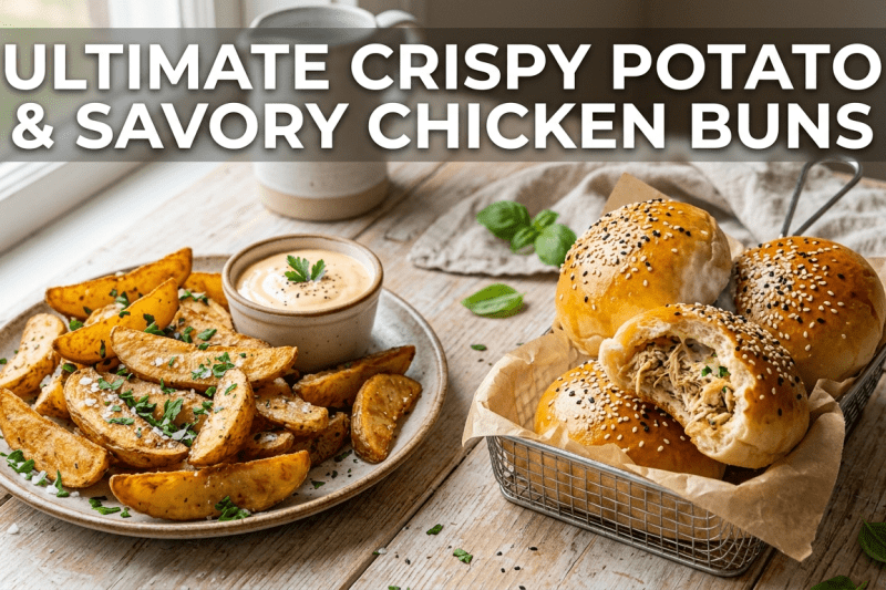 Potato Crispy Item & Soft Chicken Bun | The Ultimate Snack Duo