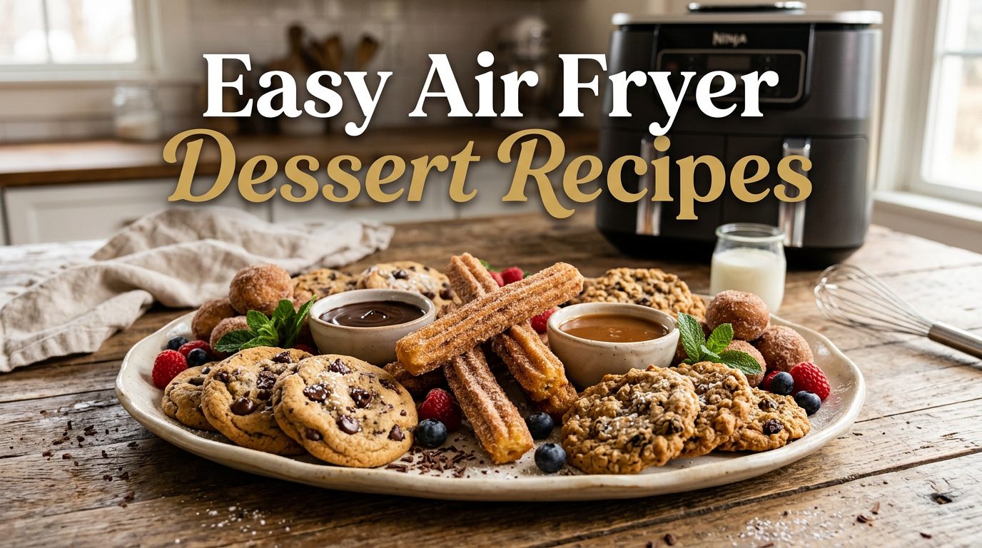 Discover easy air fryer dessert recipes to satisfy your sweet cravings with minimal effort. Perfect for any occasion!