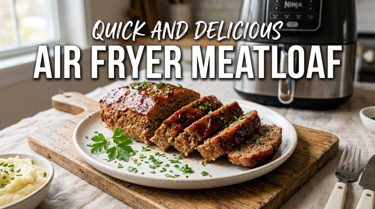 Make a quick and tasty air fryer meatloaf with our easy recipe. Perfect for busy nights! Ready in no time.